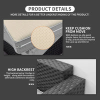 Patio Furniture Sets 7 Pieces Outdoor Furniture Sectional Patio Couches Set with Storage Table Light Grey Cushions - Buy online at  Vibe In Cart.