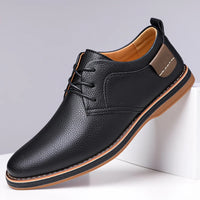 Men's Casual Business Leather Shoes Men Fashion Lace-up Derby Shoe Mens Light Comfortable Outdoor Driving Flats - Buy online at  Vibe In Cart.