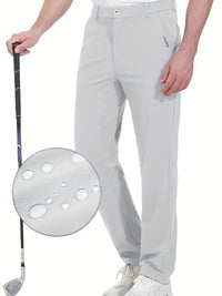 Men's Full Length Slim Fit Breathable Polyester Golf Pants