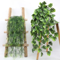 Artificial Plant Persian fern Leaves Vines Home Room Decor Hanging Plastic Leaf Grass Wedding Party Wall Balcony Home Decoration - Buy online at  Vibe In Cart.