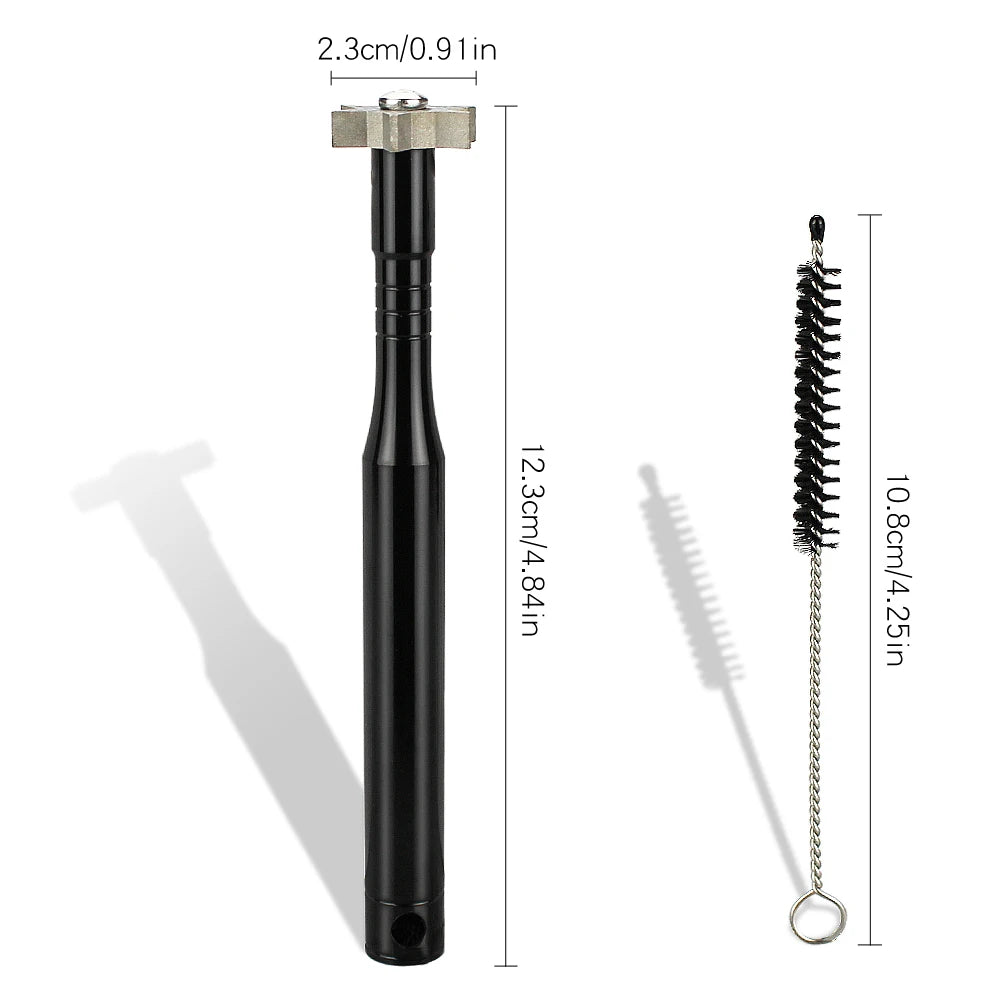 1 Set Golf Groove Sharpener Tool Cleaning Brush and Key Chain Kit