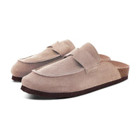 Women's Low Heel Mules Slippers with EVA Insole and Suede Lining