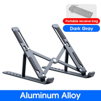 Adjustable Aluminum Alloy Laptop Stand with Cooling Design