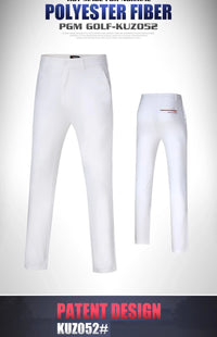 Men's Stretch Golf Pants Straight Casual Breathable Full Length 2XS-4XL