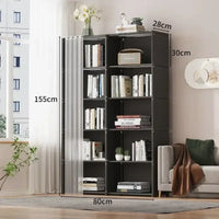 6/5 Layers Dustproof Wardrobe High Capacity Partition Bookshelf Bedroom Open Simple Assembly Storage Cabinet Bedroom Furniture - Buy online at  Vibe In Cart.