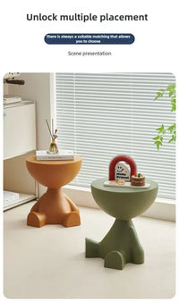 Light Luxury Cartoon Sofa Edge Table Creative Flat Head Coffee Table Small Household Plastic Coffee Table Furniture Side Table - Buy online at  Vibe In Cart.