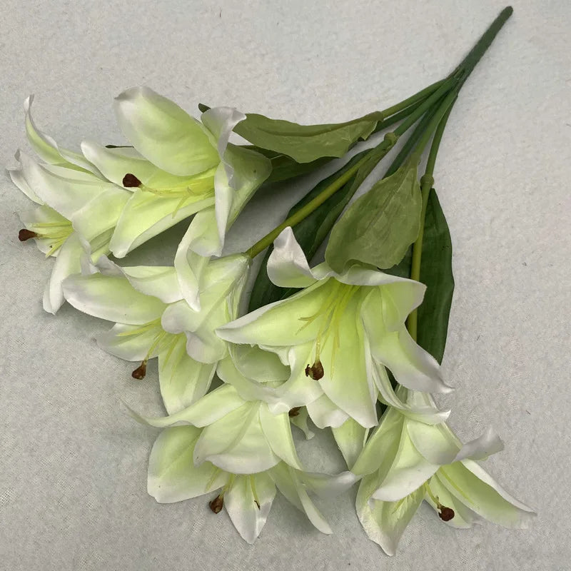 Simulated Bouquet Lily Lilies Home Outdoor Pastoral Display Decorative Fake Flowers Wedding Arch Flower Arrangement Silk Flower - Buy online at  Vibe In Cart.
