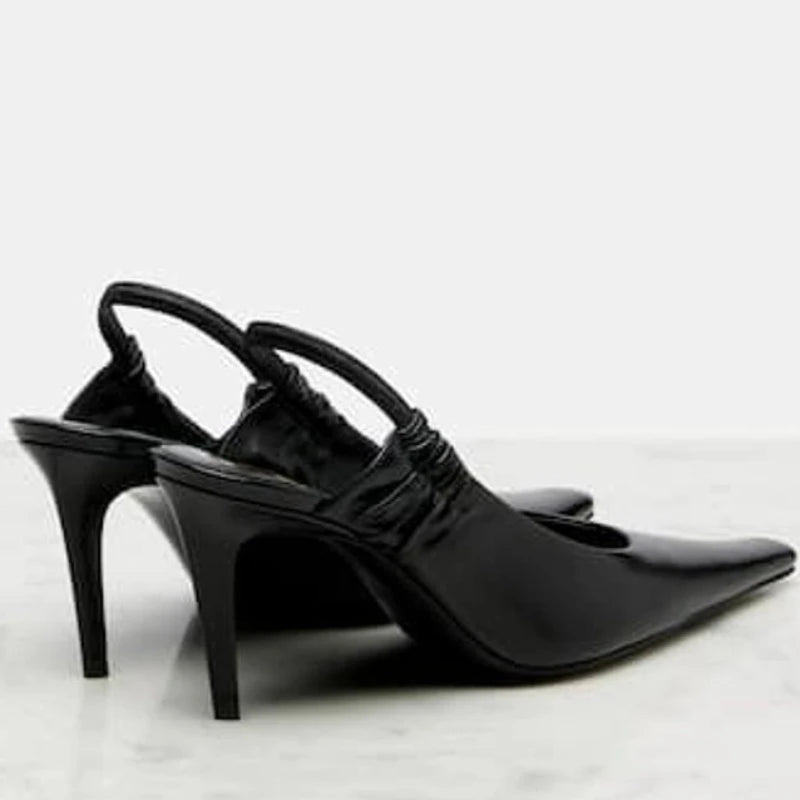 2026Women's Springand SummerPointed StilettoHigh HeelsBaotouCommutingSandals FrenchStyle VersatileRear StrapFashion BanquetShoes - Buy online at  Vibe In Cart.