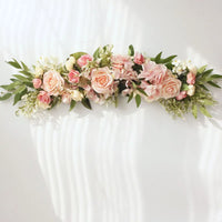 65cm White Rose Wedding Arch Floral Swag Decoration