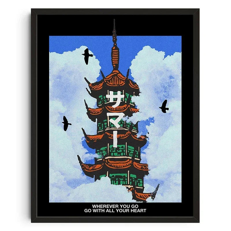 Retro Abstract Nourishing Soul Classic Wall Art,  Canvas Print Poster, Suitable for Home, Living Room, Room Decoration Painting - Buy online at  Vibe In Cart.