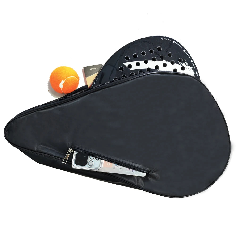 Black Padel Paddle Oxford Bag Cover For Various Tennis Racket Soft Face Carbon Fiber EVA Racquet Unisex Tennis Shoulder Bags - Buy online at  Vibe In Cart.