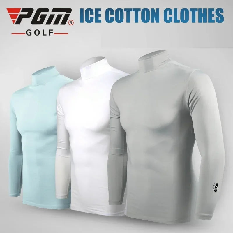 PGM Men's Sun Protection Golf Shirt Underwear Long Sleeve Cooling Ice Silk T-shirts Anti-UV Soft Apparel For Men YF202 - Buy online at  Vibe In Cart.