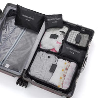 6 Piece Multifunction Waterproof Oxford Travel Packing Cubes
