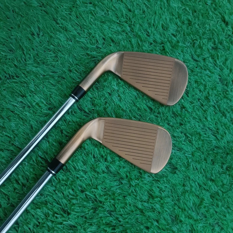 TaiFu 2024New Men's p790 Golf Clubs copper color P790 Golf Irons Fourth generation 7pcs 4-9P R/S/SR Flex Steel/Graphite Shaft - Buy online at  Vibe In Cart.