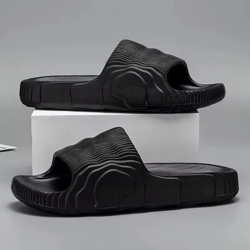Soft Home Slippers Couple Summer Indoor Skid Proof Bathroom Slippers Sandals Hotel Solid Color Men Women Flip Flops Flat Shoes - Buy online at  Vibe In Cart.