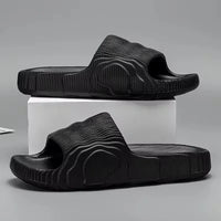 Soft Home Slippers Couple Summer Indoor Skid Proof Bathroom Slippers Sandals Hotel Solid Color Men Women Flip Flops Flat Shoes - Buy online at  Vibe In Cart.