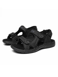 First-Layer Cowhide Men's Sports Sandals, Open-Toe Outdoor Non-Slip Sandals, Casual Men's Shoes, Outdoor Fashion Beach Shoes, Li - Buy online at  Vibe In Cart.