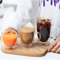 5 Sizes Double Wall Insulated Glass Cup Clear Espresso Coffee Mugs Handmade Beer Mug Tea Milk glass Whiskey Glass Cups Drinkware - Buy online at  Vibe In Cart.