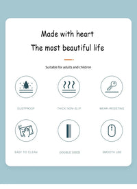 Gaming Mousepad Large White Leather Waterproof Non-Slip