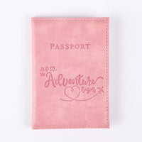 Solid PU Leather Passport Holder Wallet Card Case for Travel