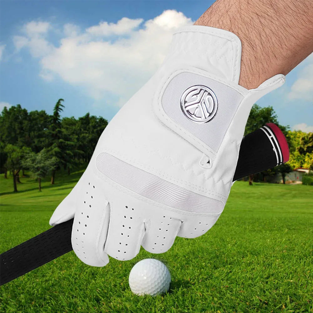 1 Pc Golf Gloves Left Right Hand Men's Soft Ultra-fiber Cloth Breathable Wear-resistant Golf Gloves Sports Gloves - Buy online at  Vibe In Cart.