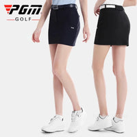 Pgm Golf Clothing Women's Short Skirt Breathable Quick Drying Sports Pencil Skirt Casual Zipper Pocket Skorts with Inner Shorts