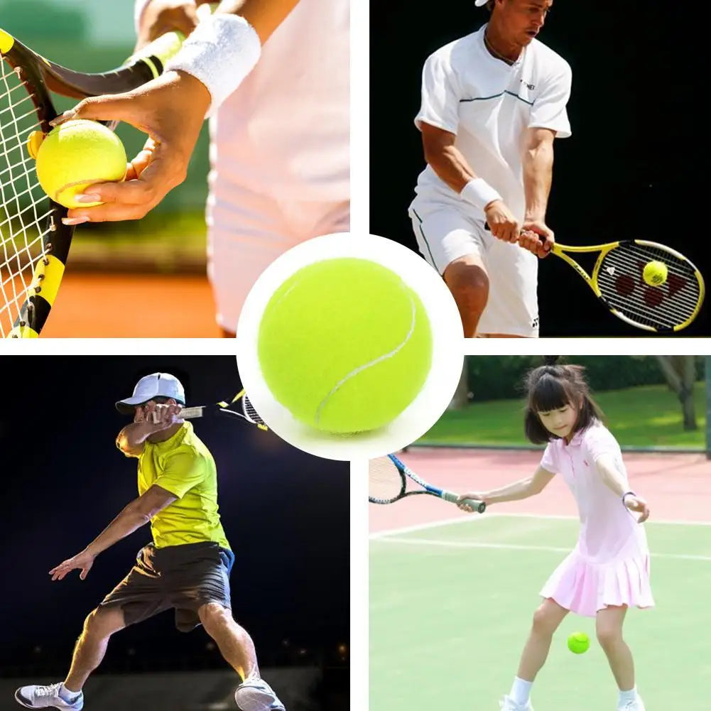 1/2/3/6/9PCS High Elasticity Training Entertainment Ball Tennis For Training Exercises Elastic Fiber Rubber Outdoor Tennis Ball - Buy online at  Vibe In Cart.