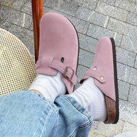 Asgard Women Men Suede Leather Clogs Slippers Fashion Unisex Cork Footbed Sandals Outdoor Antiskid Mules Shoes with Arch Support - Buy online at  Vibe In Cart.