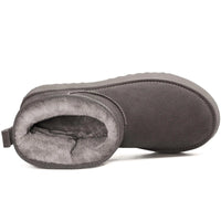 Litfun Winter Fur Snow Boots For Women Classic Thick Sole Outdoor Fuzzy Suede Mini Boots Women Genuine Wool Boots Fluffy Boots - Buy online at  Vibe In Cart.