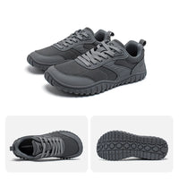 HOBIBEAR Minimalist Wide Toe Shoes Mens Womens Artificial Leather Running Sneakers Lace Up Lightweight Breathable Walking Shoes - Buy online at  Vibe In Cart.