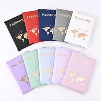 Slim Polyester Passport Cover Travel Wallet Card Case