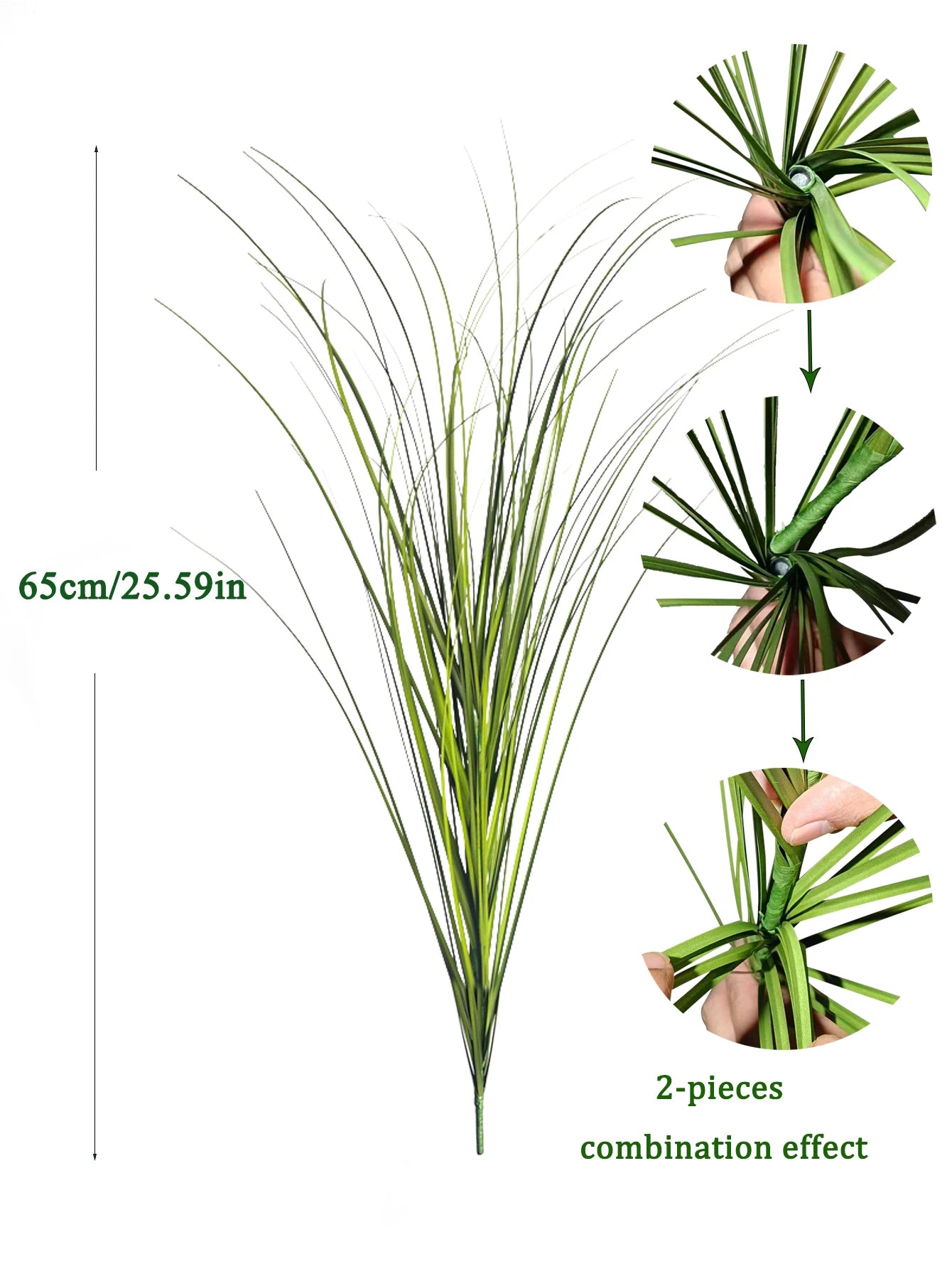 Artificial Reed Grass Large Fake Onion Grass Plants Tropical Green Plants Leaves Bouquet PVC Grass For Wedding Garden Offic - Buy online at  Vibe In Cart.
