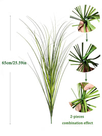Artificial Reed Grass Large Fake Onion Grass Plants Tropical Green Plants Leaves Bouquet PVC Grass For Wedding Garden Offic - Buy online at  Vibe In Cart.