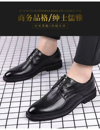 Hot Sale Men's Leather Shoe Breathable Leather Shoes for Men Version British Casual Men's Shoes Comfortable Men Leather Shoes - Buy online at  Vibe In Cart.
