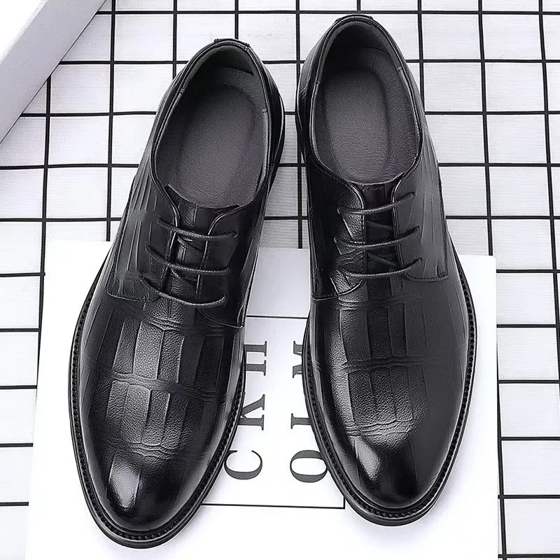 Hot Sale Men's Leather Shoe Breathable Leather Shoes for Men Version British Casual Men's Shoes Comfortable Men Leather Shoes - Buy online at  Vibe In Cart.