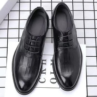Hot Sale Men's Leather Shoe Breathable Leather Shoes for Men Version British Casual Men's Shoes Comfortable Men Leather Shoes - Buy online at  Vibe In Cart.