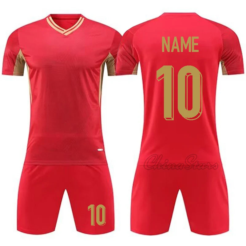 Custom Men Soccer Uniforms For Team Short Sleeve Kits Kids Boys Football Jerseys Sets Quick Dry Sports Shirts Suit Tracksuits - Buy online at  Vibe In Cart.