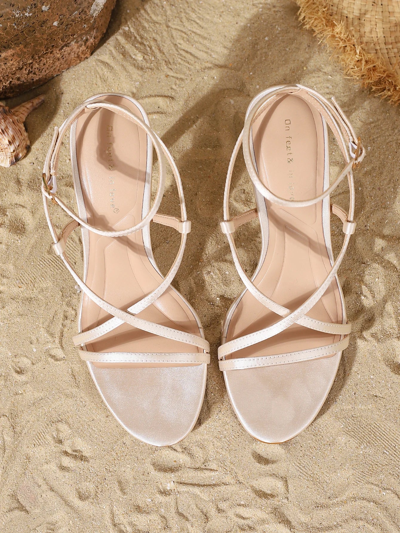 Fashion-Elegant Women's Cross-Strap Heels - Comfortable Simple Versatile heeled Sandals - Buy online at  Vibe In Cart.