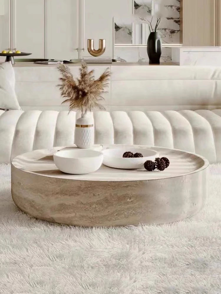 Modern Round Side Table Clear Japanese Industrial Simple Cute Space Saving Coffee Table Unique Mesas Bajas Living Room Furniture - Buy online at  Vibe In Cart.