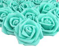 Artificial Foam Rose Flower Heads Set, 10 to 50 Pieces