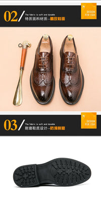 Men Suit Casual Shoes Luxury Men Brogue Dress Shoes Formal Business Leather Shoes Men Brown Wedding Italian Banquet Shoe Size 46 - Buy online at  Vibe In Cart.