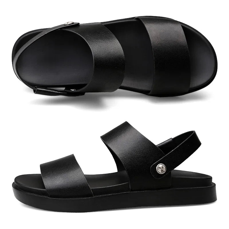 Summer New Men's Sandals Genuine Leather Luxury Beach Sandals Men Outdoor Mens Shoes Breathable Male Slippers Casual Footwear - Buy online at  Vibe In Cart.