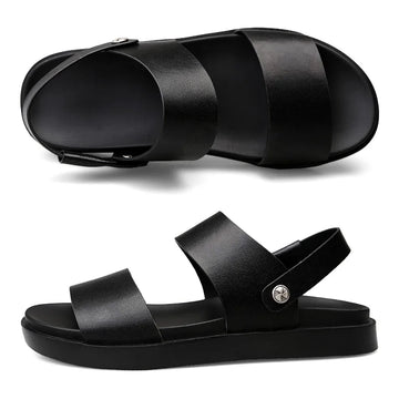 Summer New Men's Sandals Genuine Leather Luxury Beach Sandals Men Outdoor Mens Shoes Breathable Male Slippers Casual Footwear - Buy online at  Vibe In Cart.