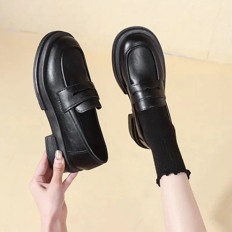 New Japanese Style College Student Shoes Cosplay Lolita Shoes for Women/Girl Fashion Black/Coffee Uniform Platform Shoes 2024 - Buy online at  Vibe In Cart.