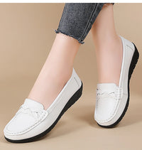 Women Shoes Soft Leather Women's Loafer 2025 New Flats Slip On Casual Shoes Flat Shoes Women White Footwear Zapatos De Mujer - Buy online at  Vibe In Cart.