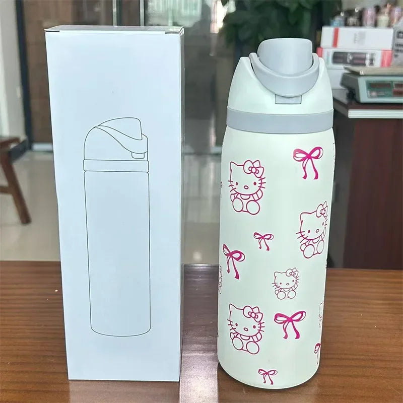 500ml Stainless Steel Thermal Insulated Flask for Kids with Leak Proof Design