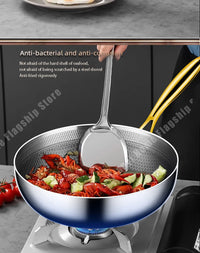 316 Stainless Steel Frying Pan Wok Non-stick Cooking Honeycomb Steak Gas Stove Pot Induction General Saucepan Kitchen Cookware - Buy online at  Vibe In Cart.