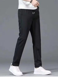 Summer  Breathable Ice Silk Casual Pants Large Size Straight Versatile Comfortable Thin Quick-drying Men's Drawstring Sweatpants - Buy online at  Vibe In Cart.
