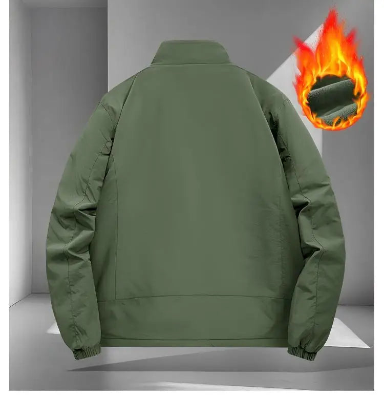 New Men Thick Warm Winter Jackets Casual Stand Solid Color Coats Outwear Men's Clothing Top - Buy online at  Vibe In Cart.