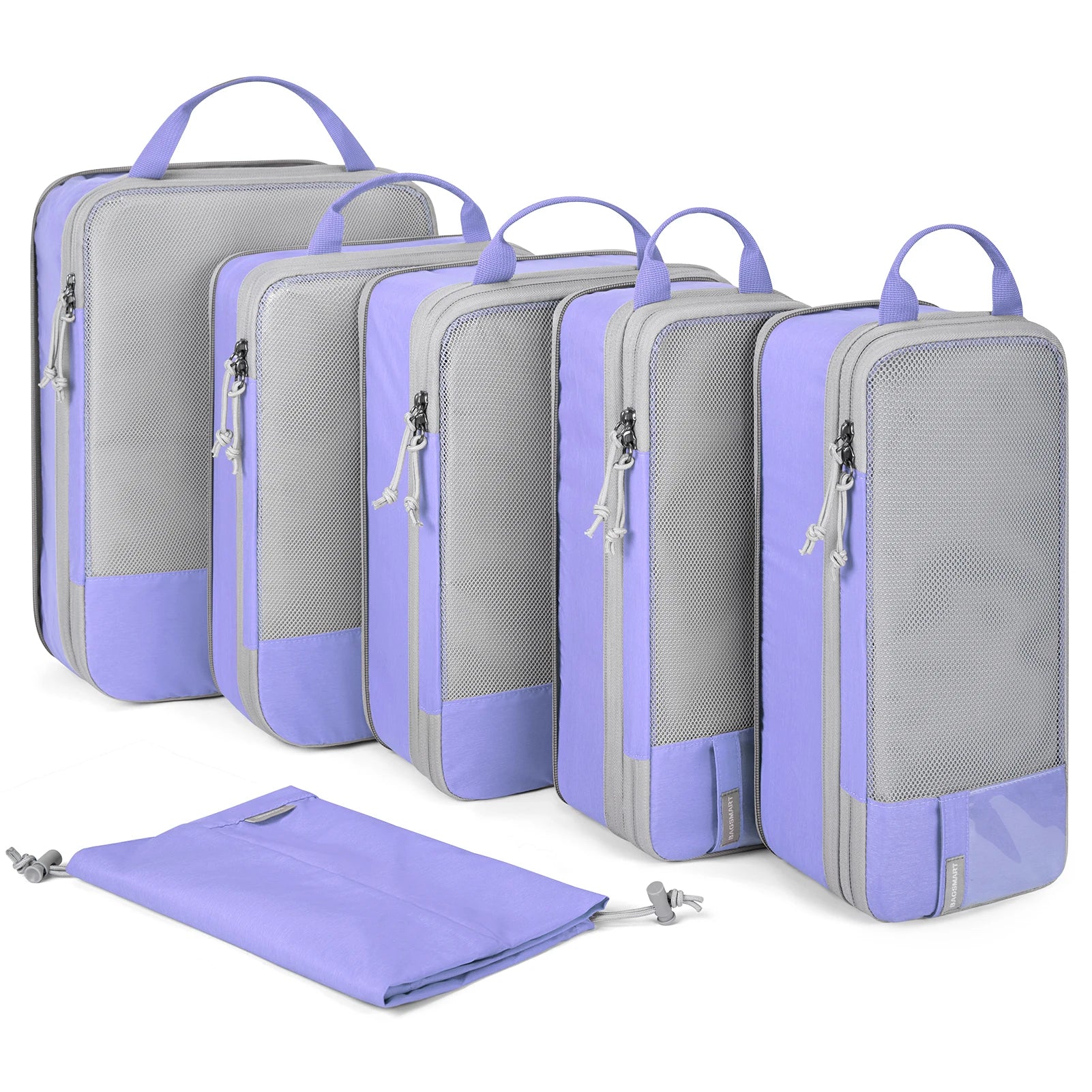 Polyester Packing Cubes Set of 6 for Travel Compression Storage